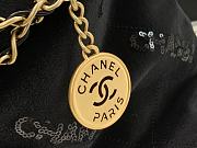 CHANEL Hobo bag  Velvet, Sequins & Gold-Tone Metal Black Size 48x45x10 cm - 5