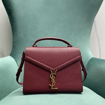 YSL Cassandra top handle Red bag in box saint laurent leather Size 24x10x19.5 cm