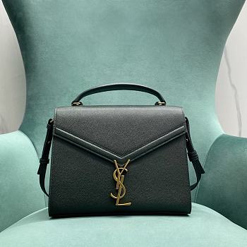 YSL Cassandra top handle Green bag in box saint laurent leather Size 24x10x19.5 cm