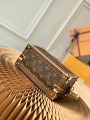 Louis Vuitton Valisette Trésor Red cowhide Golden Color Finish Size 22.5 x 14.5 x 11.5 cm - 6