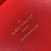 Louis Vuitton Valisette Trésor Red cowhide Golden Color Finish Size 22.5 x 14.5 x 11.5 cm - 2