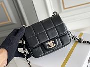 Chanel Mini Flap Bag Bkack Classic Size 16x12x8 cm - 3