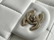 Chanel Mini Flap Bag White Classic Size 16x12x8 cm - 6