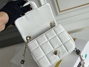 Chanel Mini Flap Bag White Classic Size 16x12x8 cm - 4