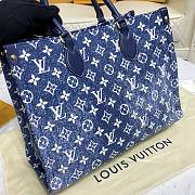 Louis Vuiiton Onthego Denim MM Tote Bag 35×27×14 cm - 5
