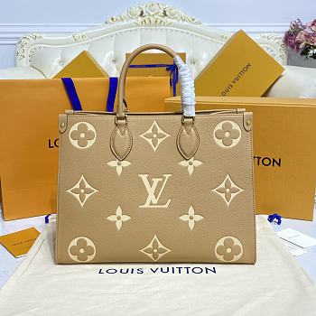 Louis Vuitton Onthego MM arizona&beige Size 35 x 27 x 14 cm