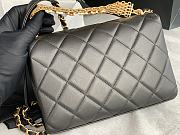 Chanel Diamanté Balck Flap Bag Size 18x13x6 cm - 3