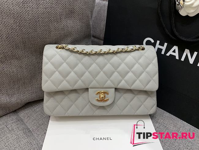 Chanel classic flap Gray Size 25 cm - 1