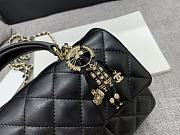 Chane Black Flap Bag Limited Edition Lion Charm Size 20 X 14 X 7 Cm - 2