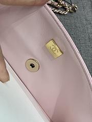 Chane Pink Flap Bag Limited Edition Lion Charm Size 20 x 14 x 7 Cm - 6