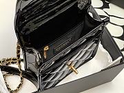 Chanel Small Flap Bag with top handle Black Size 20x17x6 cm - 6