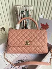 Chanel Coco Pink Caviar Leather Bag Size 29×18×12 cm - 1