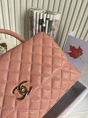 Chanel Coco Pink Caviar Leather Bag Size 29×18×12 cm - 5