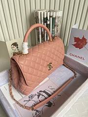 Chanel Coco Pink Caviar Leather Bag Size 29×18×12 cm - 2