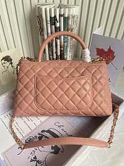 Chanel Coco Pink Caviar Leather Bag Size 29×18×12 cm - 6