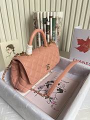 Chanel Coco Pink Caviar Leather Bag Size 24 cm - 5
