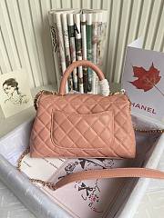 Chanel Coco Pink Caviar Leather Bag Size 24 cm - 6