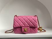 Chanel AS1786 Mini Flap Bag Pink Classic Size 18x13x7 cm - 4