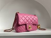 Chanel AS1786 Mini Flap Bag Pink Classic Size 18x13x7 cm - 5