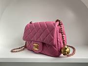 Chanel AS1786 Mini Flap Bag Pink Classic Size 18x13x7 cm - 2