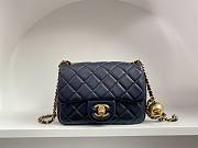 Chanel AS1786 Mini Flap Bag Blue Classic Size 18x13x7 cm - 1