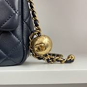 Chanel AS1786 Mini Flap Bag Blue Classic Size 18x13x7 cm - 2