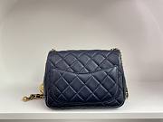 Chanel AS1786 Mini Flap Bag Blue Classic Size 18x13x7 cm - 4