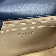 Chanel AS1786 Mini Flap Bag Blue Classic Size 18x13x7 cm - 6