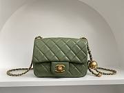 Chanel AS1786 Mini Flap Bag Green Classic Size 18x13x7 cm - 1