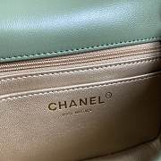 Chanel AS1786 Mini Flap Bag Green Classic Size 18x13x7 cm - 5