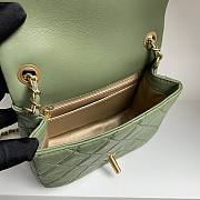 Chanel AS1786 Mini Flap Bag Green Classic Size 18x13x7 cm - 6