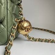 Chanel AS1786 Mini Flap Bag Green Classic Size 18x13x7 cm - 4