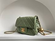 Chanel AS1786 Mini Flap Bag Green Classic Size 18x13x7 cm - 2