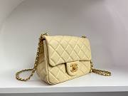 Chanel AS1786 Mini Flap Bag Yellow Classic Size 18x13x7 cm - 6
