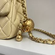 Chanel AS1786 Mini Flap Bag Yellow Classic Size 18x13x7 cm - 5