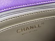 Chanel AS1786 Mini Flap Bag Purplel Classic Size 18x13x7 cm - 5