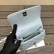 Chanel Coco handle Flap In Light blue Size 19 cm - 4