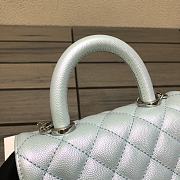 Chanel Coco handle Flap In Light blue Size 19 cm - 3
