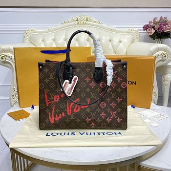 Louis Vuitton LV M45039 OnTheGo MM Tote bag Monogram Size 35 x 27 x 14 cm
