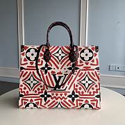Louis Vuitton LV Crafty Onthego GM Cream and Red Size 41x34x19 cm - 1