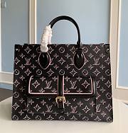 Louis Vuitton OnTheGo MM Tote Bag Black Monogram coated canvas Size 35x27x14 cm - 1
