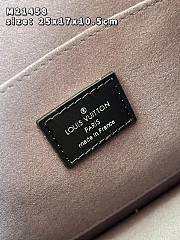 Louis Vuitton Dauphine MM handbag gray Monogram Jacquard Denim Size 25x17x10.5 cm - 3