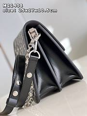 Louis Vuitton Dauphine MM handbag gray Monogram Jacquard Denim Size 25x17x10.5 cm - 4