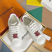 Louis Vuitton Sneaker Time Out White logo LV Pink - 1