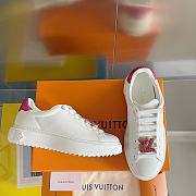 Louis Vuitton Sneaker Time Out White logo LV Pink - 5