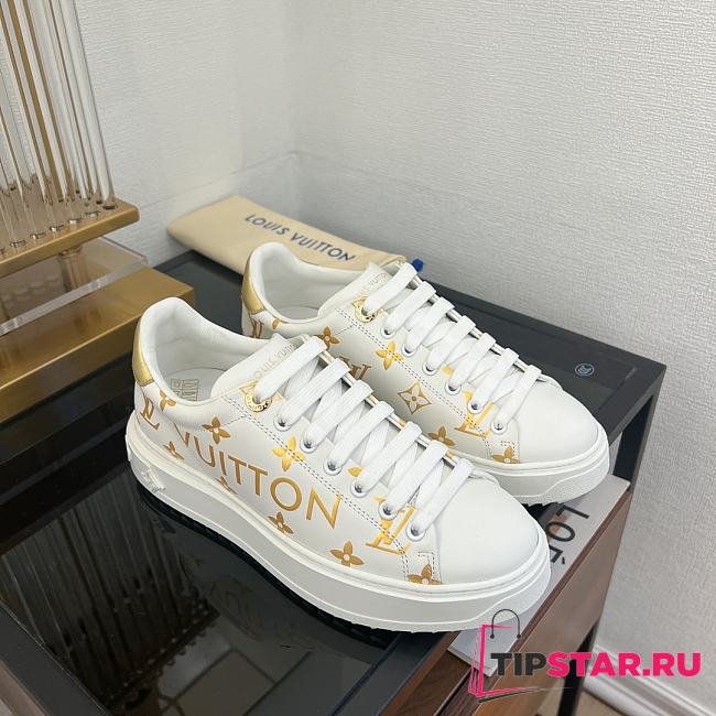 Louis Vuttion Time Out Sneaker Gold - 1