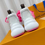  LV Archlight sneaker Monogram ribbon laces Pink - 5