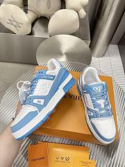 LOUIS VUITTON TRAINER SNEAKER BLUE - 2