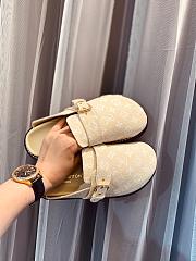 LV Sandal Cosy Flat Comfort Monogram Denim Beige - 3