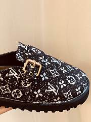 LV Sandal Cosy Flat Comfort Monogram Denim Black - 6